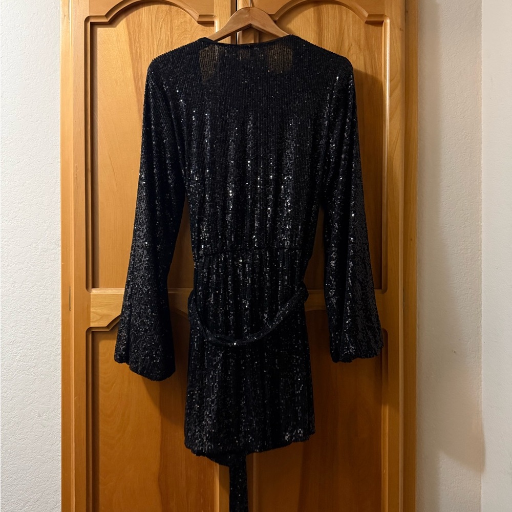 Free People Black Sequin Romper - Picture 10 of 10